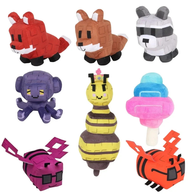 TreasuringU Grow Garden Wolf Knuffels Spel Cartoon Wasbeer Vos Gevulde Poppen Kussen Zacht Speelgoed Brinquedos Verjaardagscadeau