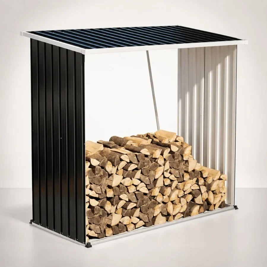 Outdoor metal storage sheds for garden use, galvanized steel construction, gray finish, lockable with weather-resistant design