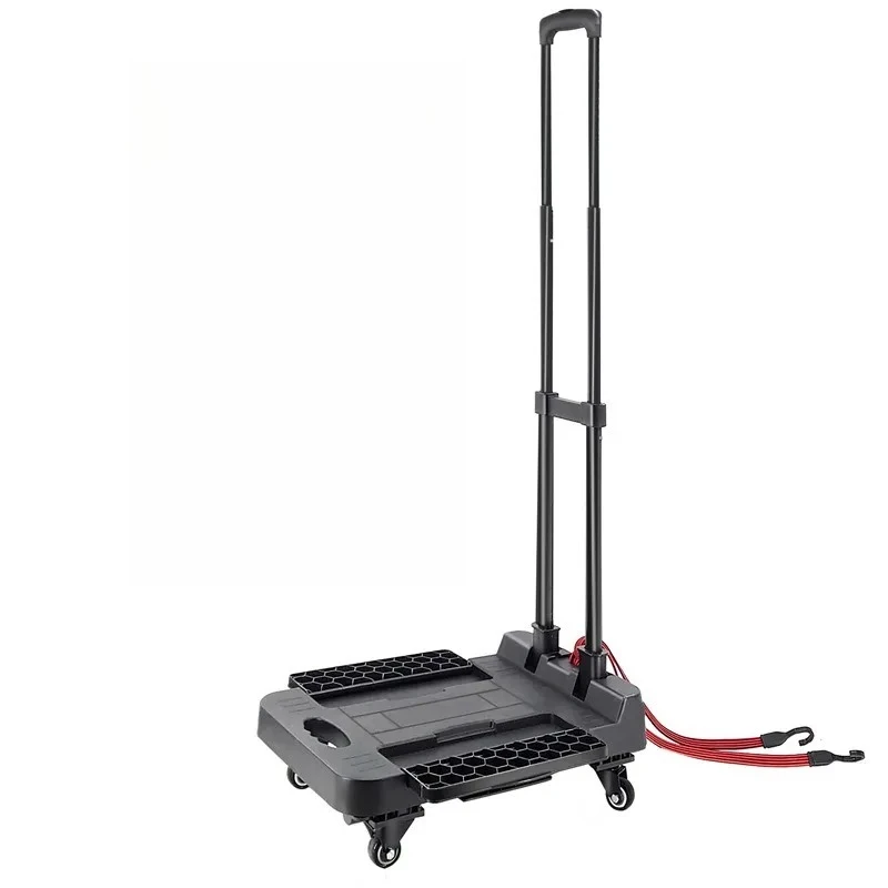 For Household Trolley Stall Trolley Can Pull Goods Moving Folding Portable Load-bearing Handling Trailer 5pcs