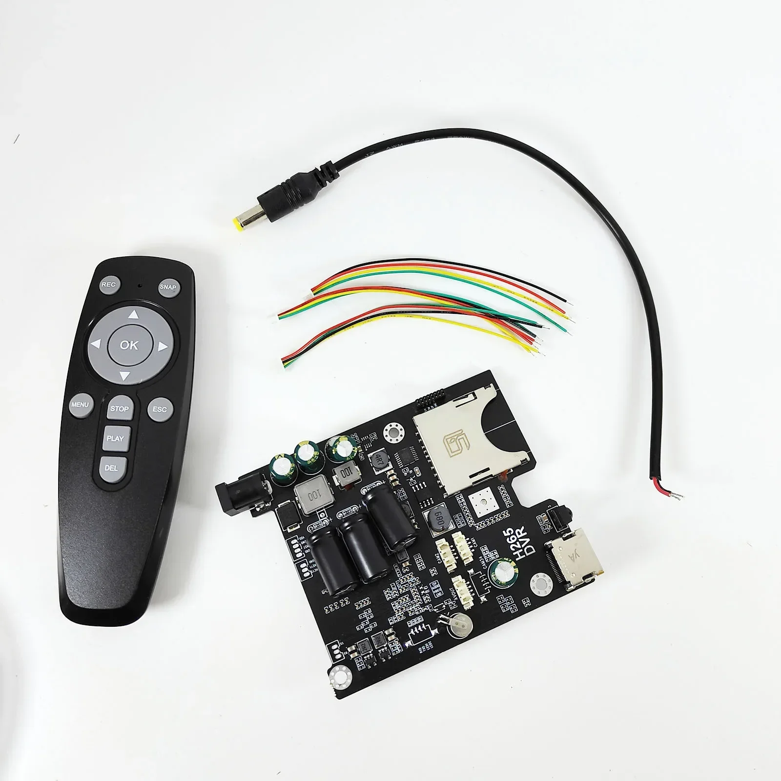 2022 HD 1080P Real-time 2CH AHD TVI DVR PCB Board Mini Vehicle Mobile DVR Board support 128GB sd Card with remote control