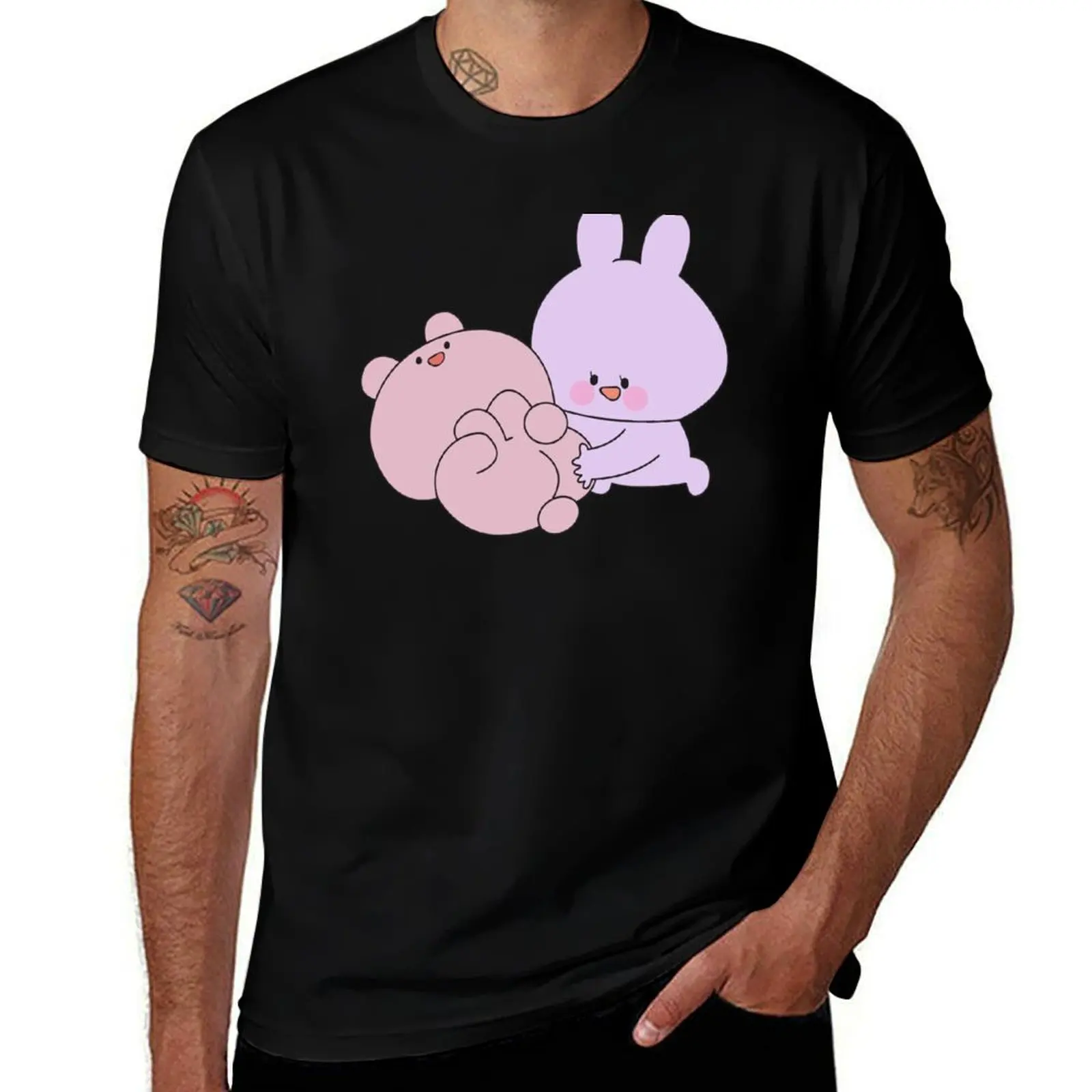 Pink And Blue Playing Mode T-Shirt Work Duty Casual T-Shirt