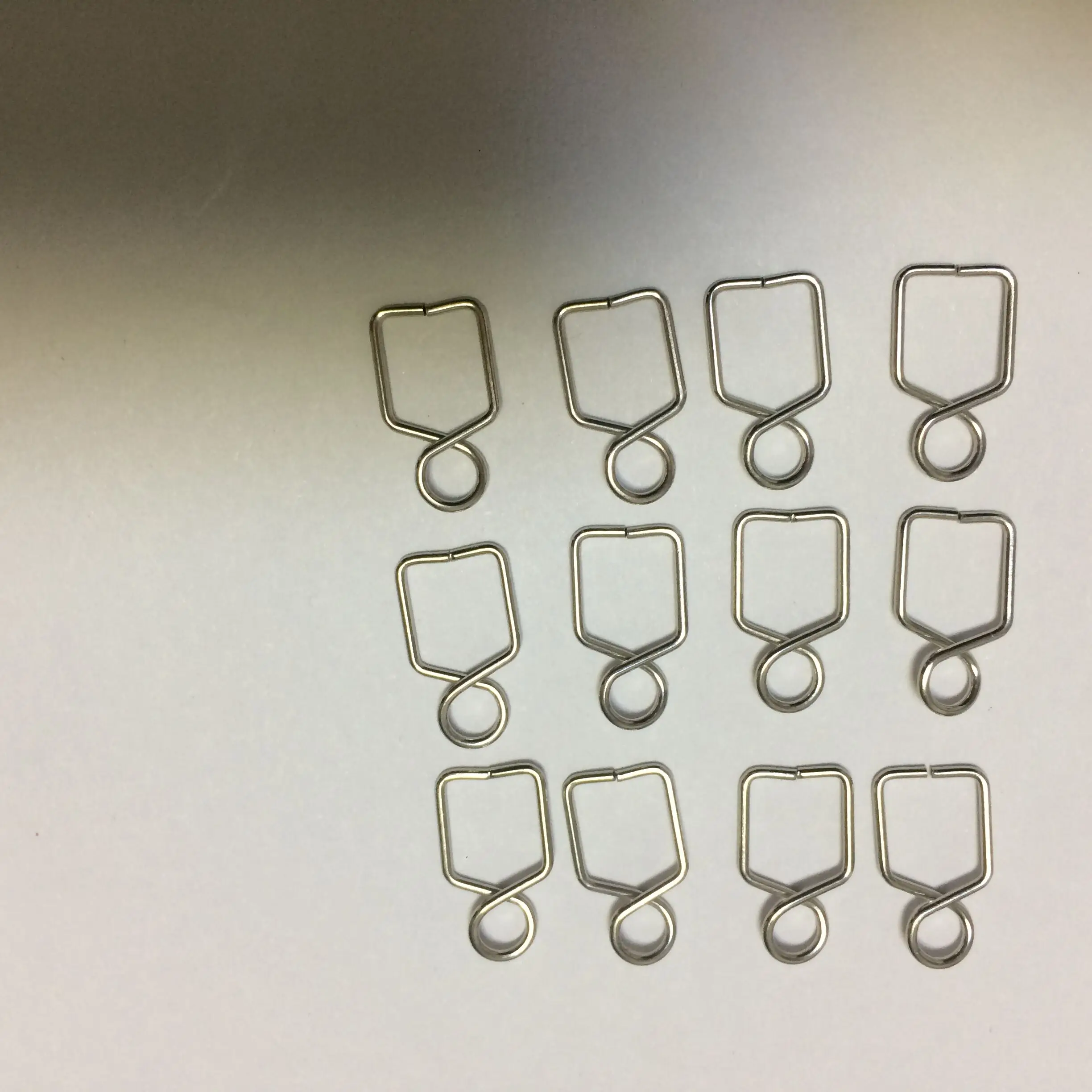 Best Selling Metal Hooks Plated Chromium For Crystal Chandelier Balls Stainless Steal Glass Prism Connectors 8*14mm 100pcs/lot