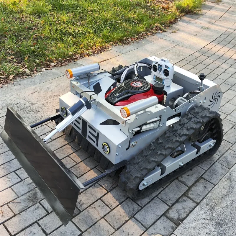 mower rubber crawler robot remote control lawn mower