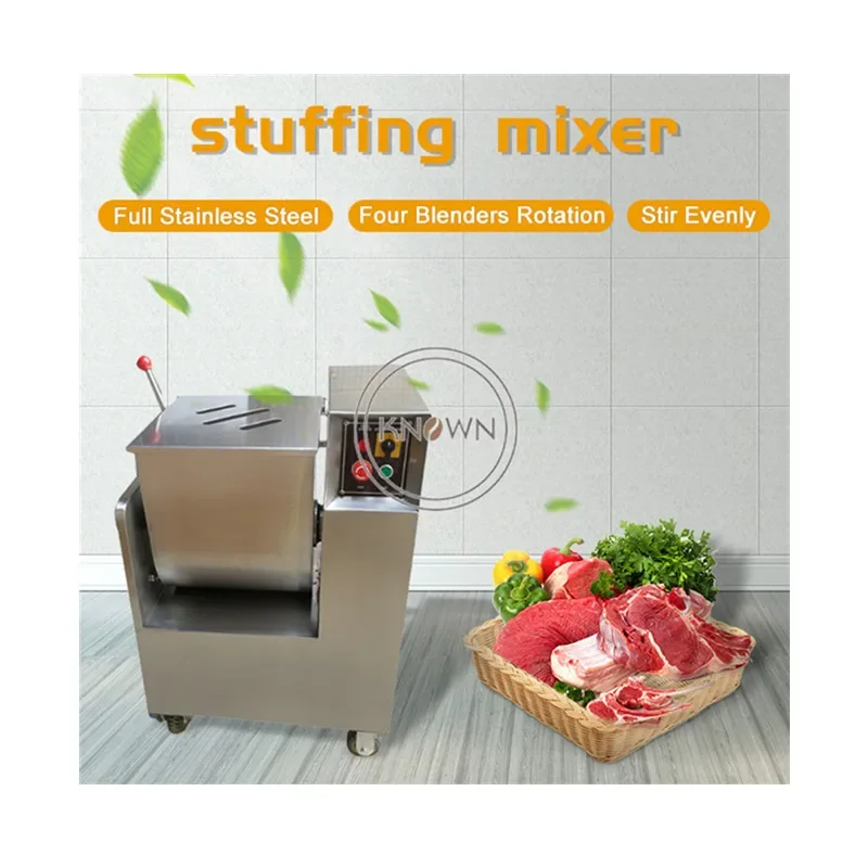 Commercial Meat Mixing Machine Stainless Steel Food Blender Home Use Vegetable Meat Stuffing Mixer With CE Certificate