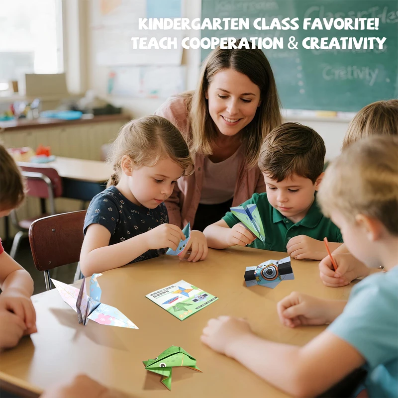 10/36/37 Sheets Origami Kit DIY Origami Paper Art Craft Projects Supplies Montessori Educational Handmade Toys for Children Gift