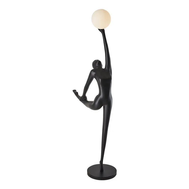 

Nordic creative humanoid sculpture floor lamp, ballet girl exhibition hall, ornament vertical lamp
