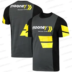 24/25 Newest Valentino Rossi Mooney Racing Team T-Shirt  Quick-dry Breathable Motobike Match Short-sleeve Sport Shirt Uniform