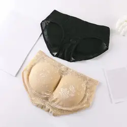 Women Sponge Pad Underwear Butt Lifter Underwear for Women Tummy Control Body Shaper Panties with Padded Fake Buttock Low for A