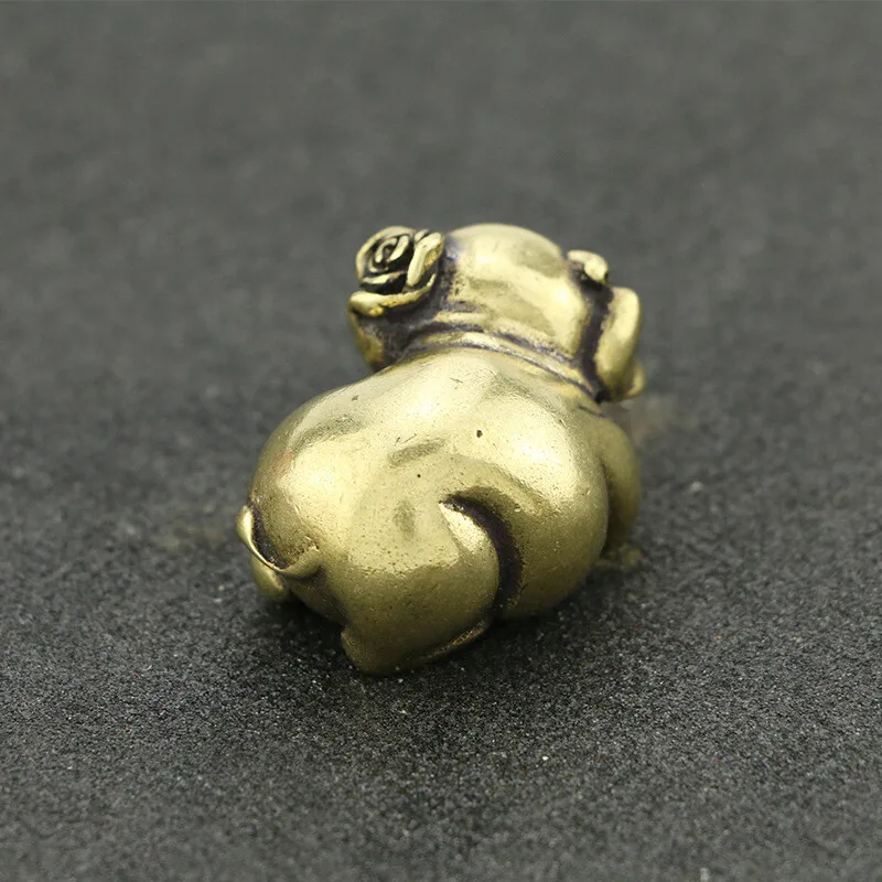 a Pair Couple Pig Married Pig Brass China Antique Zodiac Copper Pig Ornaments