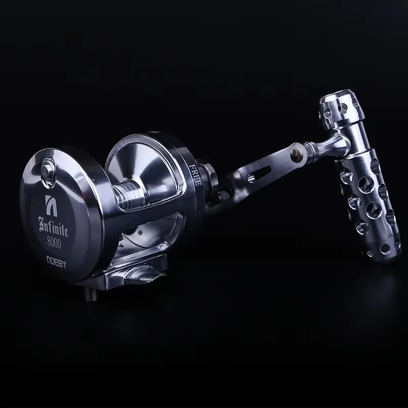 Noeby Full Metal Body Drag Power Big Game Overhead Slow Jigging Fishing Reel