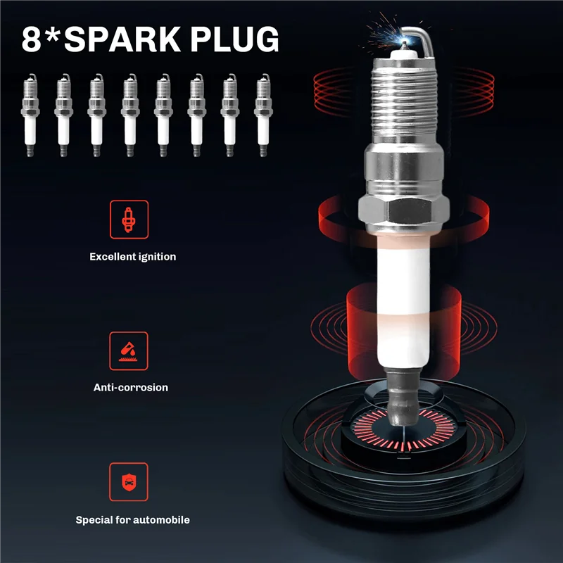 

A73X-8X Spark Plug & 8X Ignition Wires For GMC Cadillac Hummer 5.3L 6.0L V8 9748HH