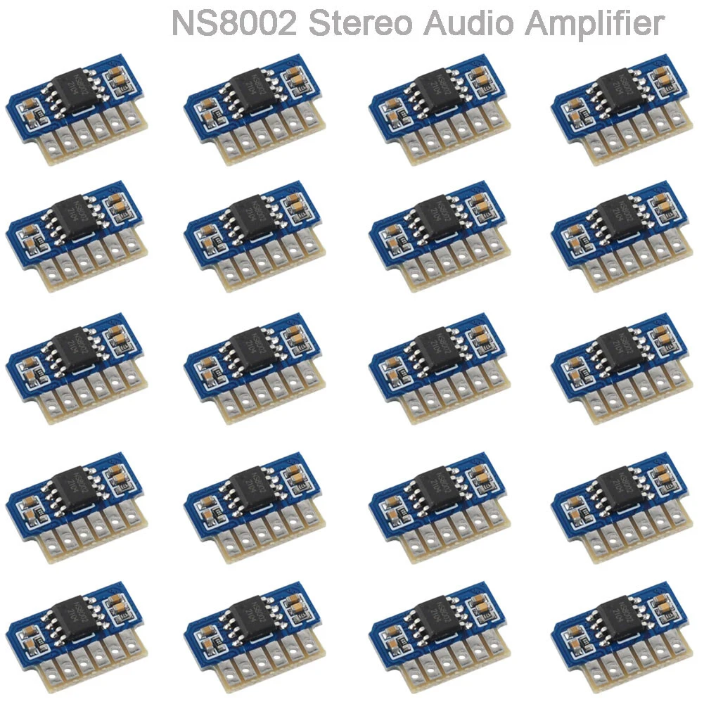 1/5/10PC NS8002 Mini Mono Power Amplifier Module Diy Low voltage Stereo Audio Systems Class AB Amplifier Circuit DC 3V Amplifier