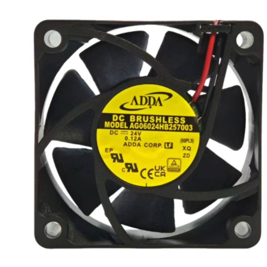

ADDA AG06024HB257003 DC 24V 0.12A 60x60x25mm 2-Wire Server Cooling Fan