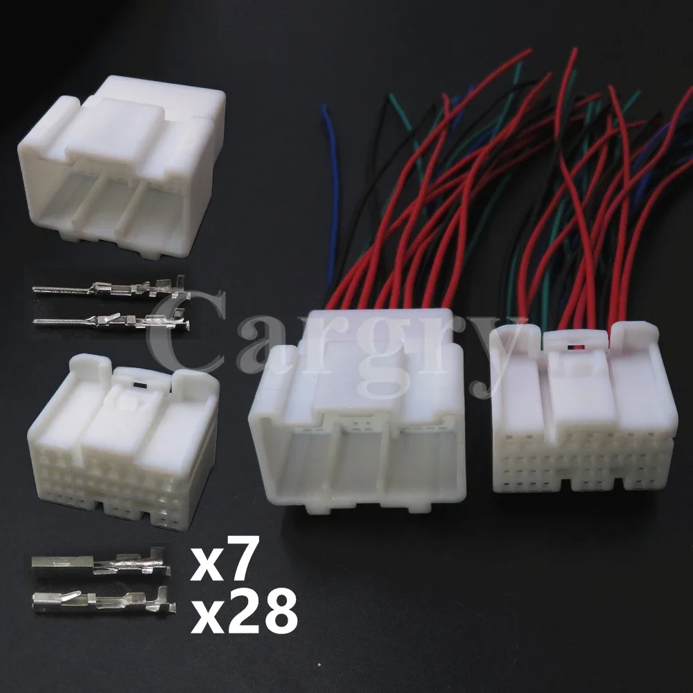 

1 Set 35P 1674558-1 1123338-1 AC Assembly Automobile Cable Composite Connectors Car Wire Harness Socket Automotive Parts