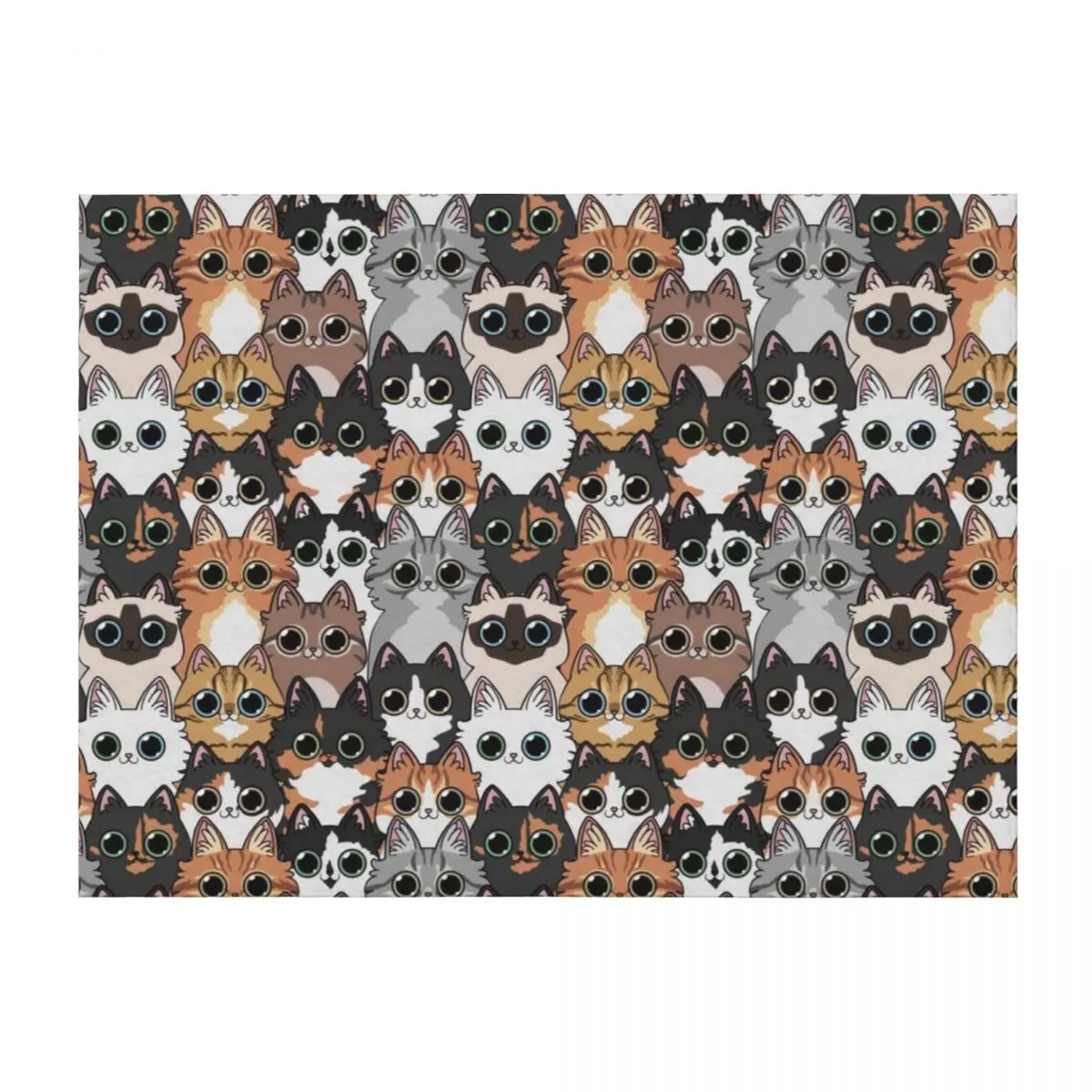 

Lots of cats! Throw Blanket Summer Softest Hairy Large Blankets