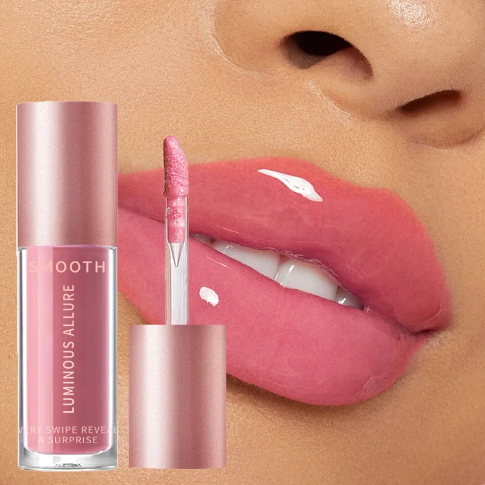 Glow Reviver Lip Oil – Lucido idratante ad alta lucentezza, finitura liscia non appiccicosa, umidità duratura, trucco natalizio e invernale