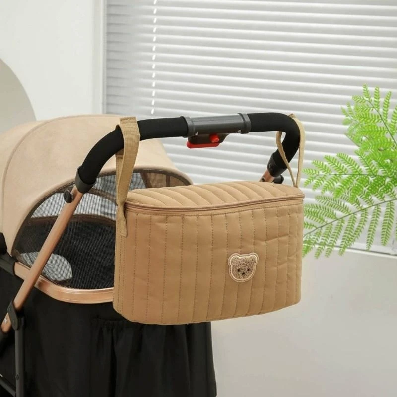 

M76C Practical Baby Strollers Hanging Storage Bag Organiser with Ample Compartment Enjoy Efficient Packing and Accessibility