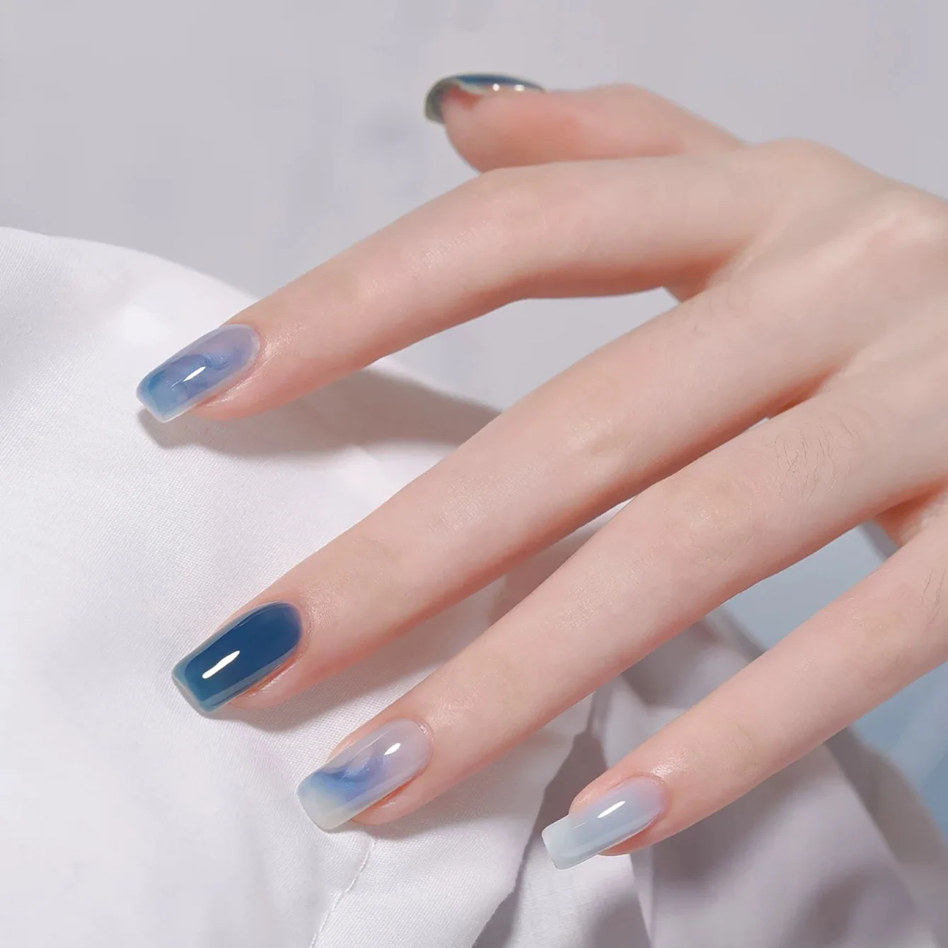 ยาทาเล็บเจล SHAKA สีฟ้าเขียวซานโตรีนี สำหรับฤดูร้อนและฤดูใบไม้ร่วง 1 ชิ้น รุ่นใหม่ปี 2025 สำหรับฮาโลวีน ใช้ได้หลากหลาย