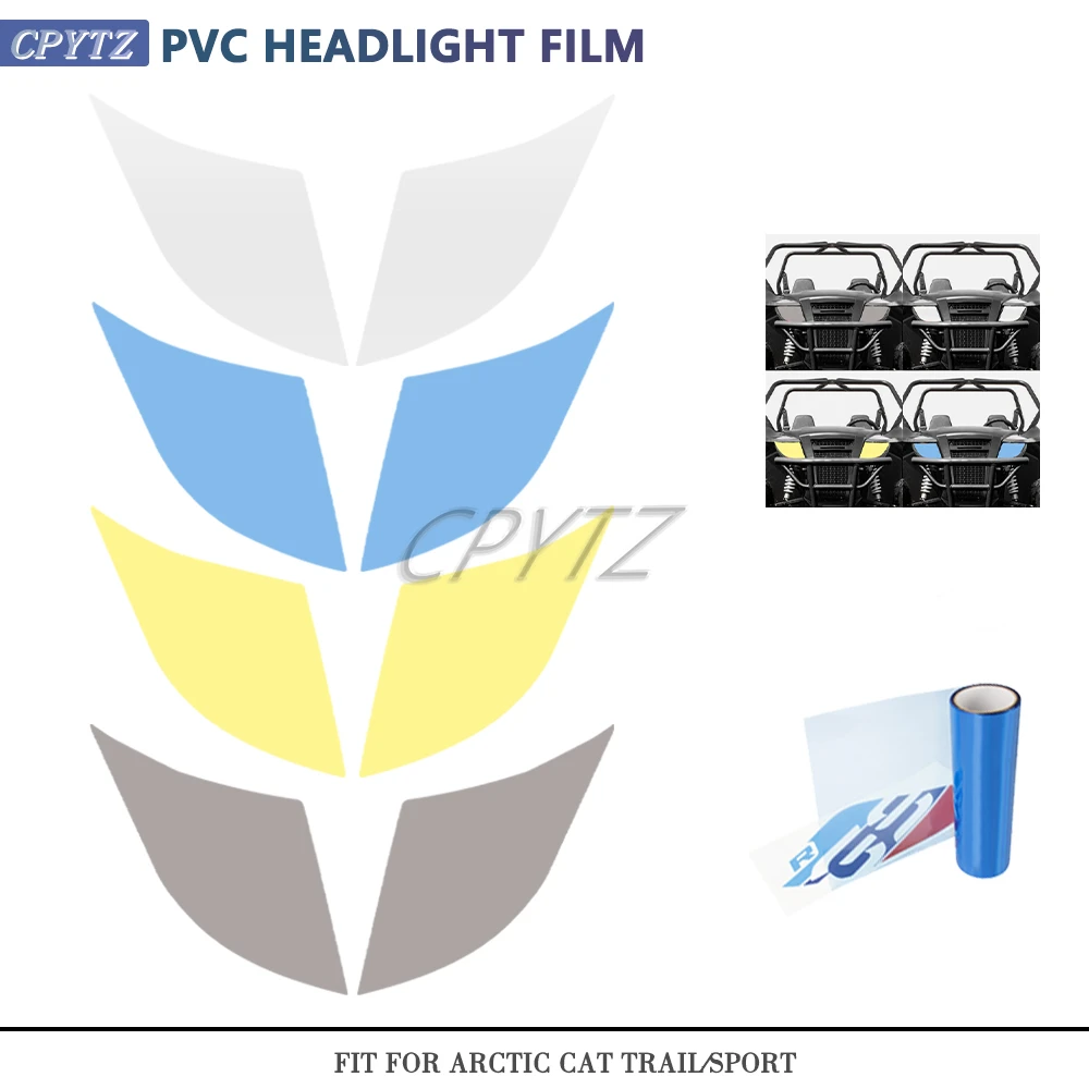 

Fit for Arctic Cat Trail/Sport UTV Motorcycle Headlight Tint Vinyl Film Stickers Waterproof Protection Accessories