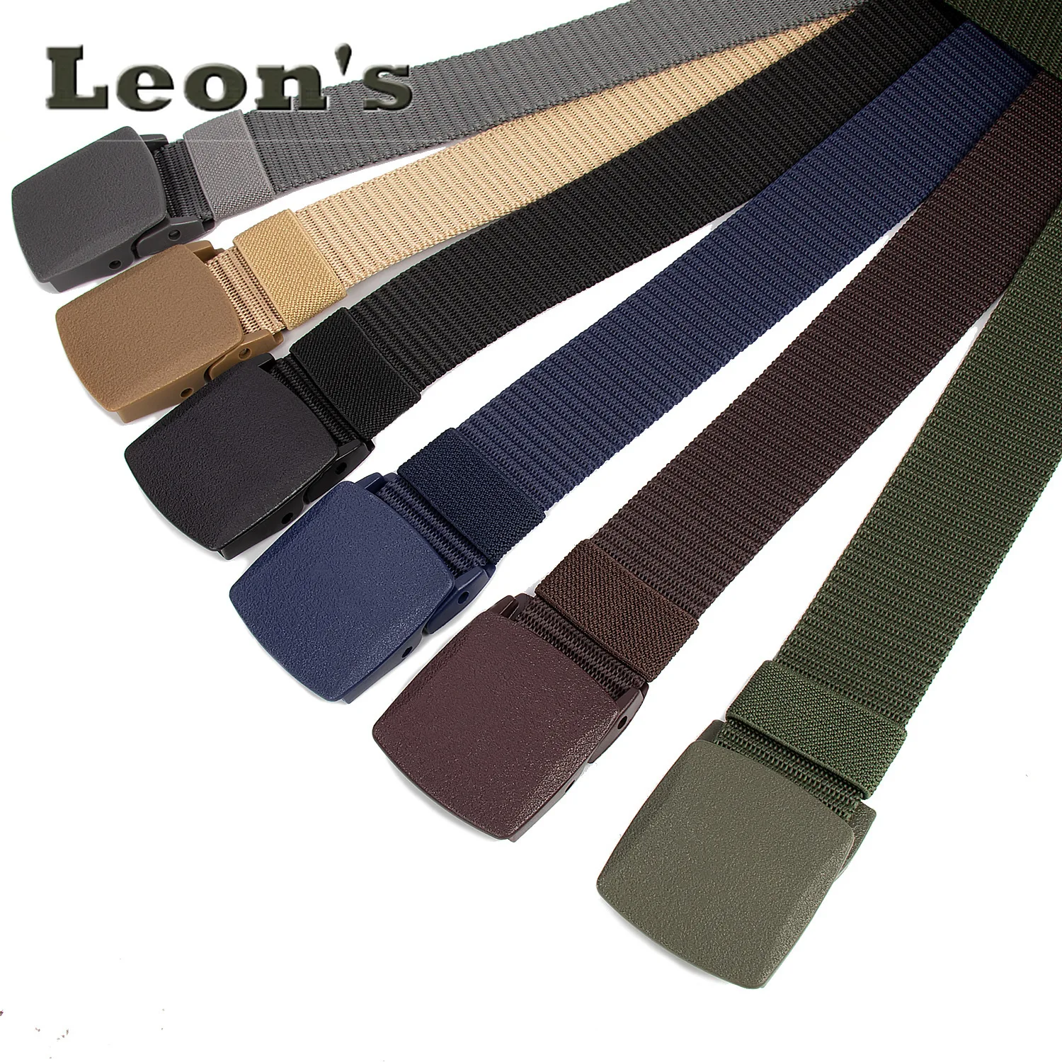 Men Women Tactical Webbing Belt Quick Release Buckle Lightweight Breathable Quick Dry Outdoor Military Hiking Work Waist Belt
