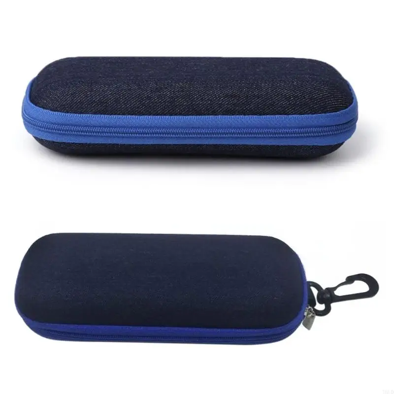 T8UD Glasses Box Fabric Zipper Sunglasses for Protection Resistance Conta
