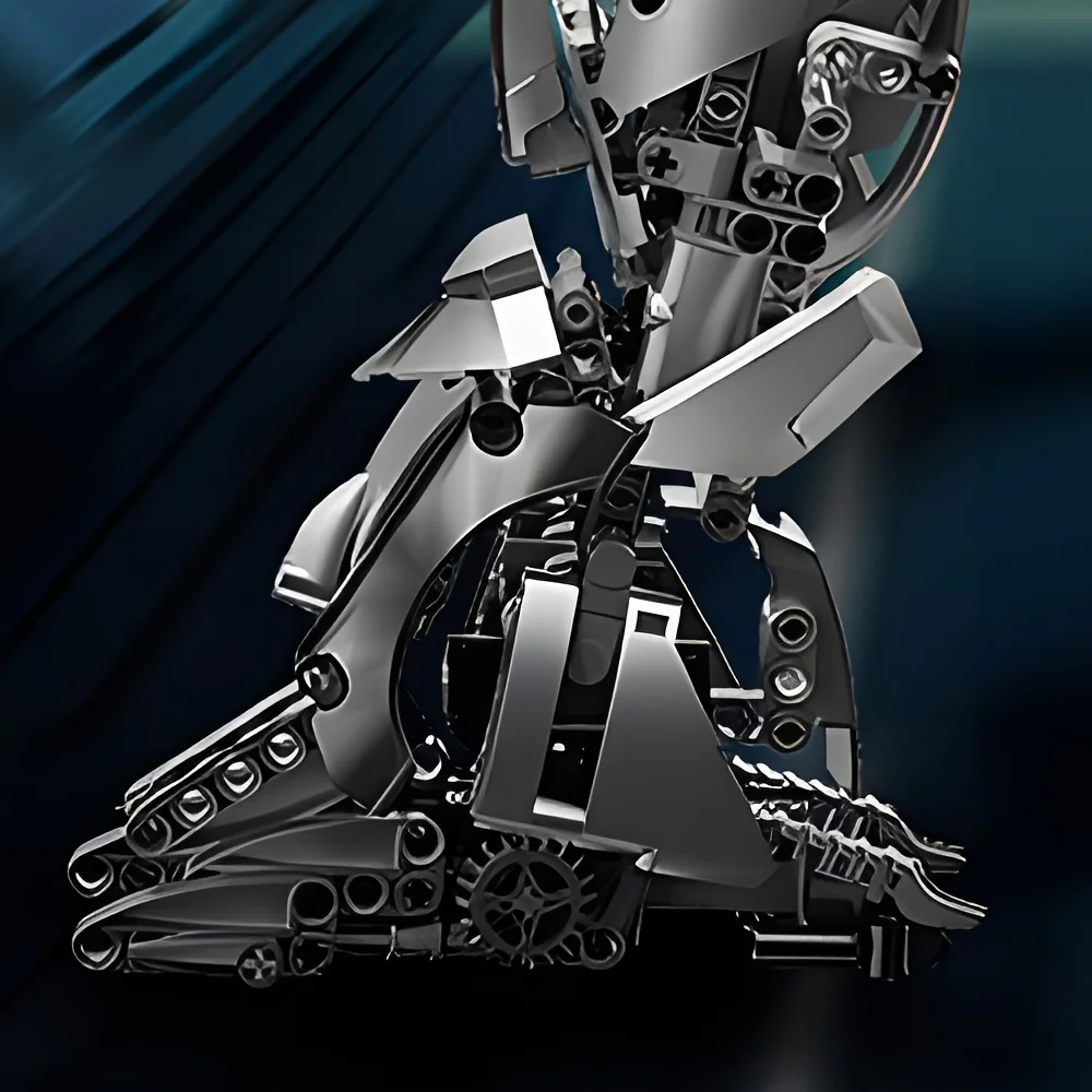 Modelo Mech, robot de ensamblaje de alta dificultad, juguete de bloques de construcción, regalo de cumpleaños para niño, adorno familiar