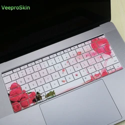 Silicone Keyboard Cover Protective Skin for MacBook 12 inch A1534 / MacBook Pro 13 inch 2019 2018 2017 A1708 Without Touch Bar