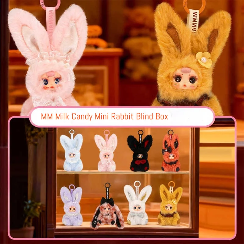 

Authentic Mm Milk Candy Mini Bunny Series Vinyl Plush Blind Box Handmade Trendy Toy Collection 2025 Winter Women Birthday Gifts