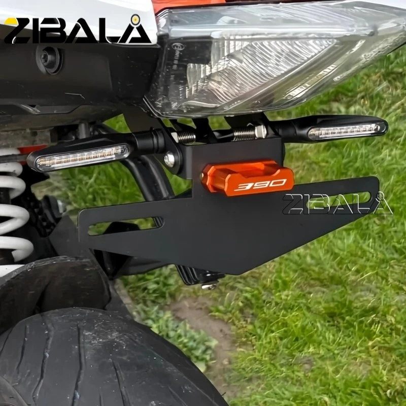 

2017-22 2023 For Duke 125 200 250 390 DUKE390 Rear License Plate Holder LED Light Motorcycle Tail Tidy Fender Eliminator Bracket