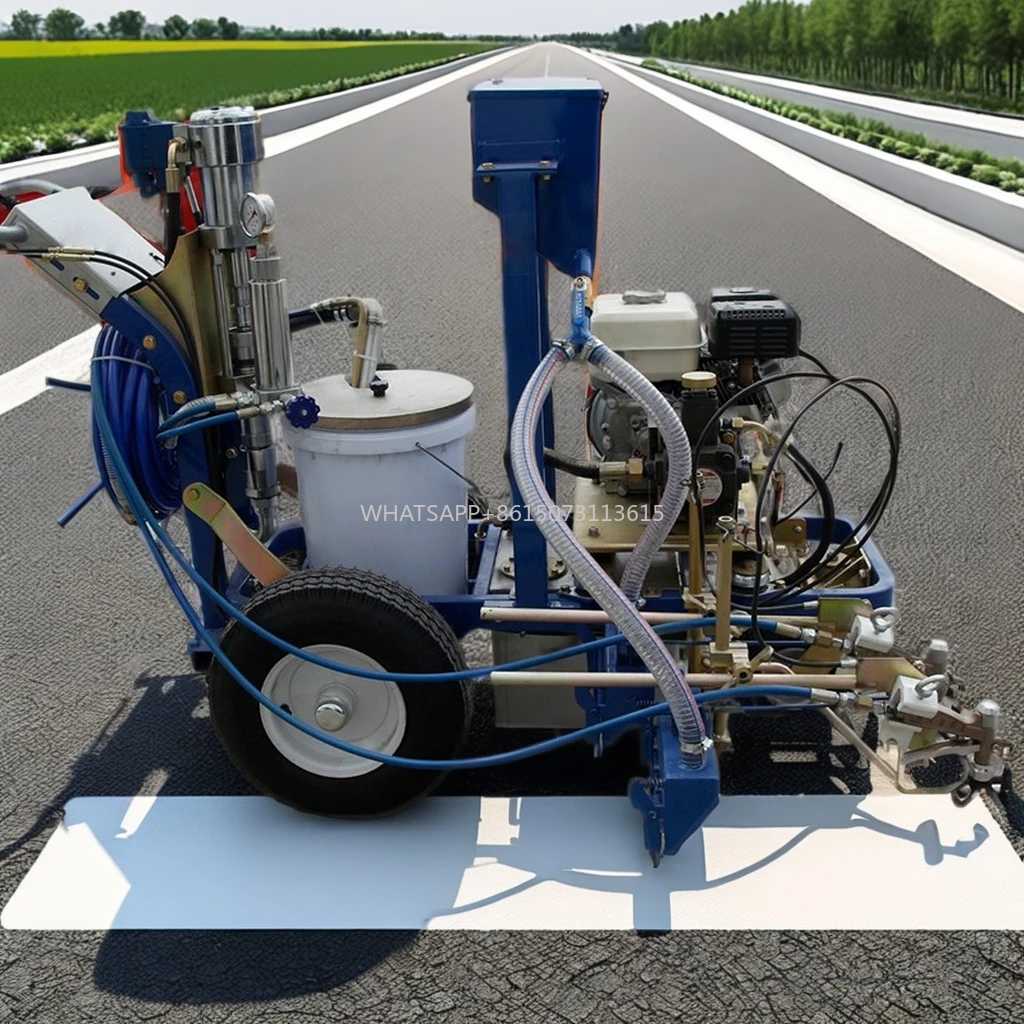 Kaltspray Airless Road Line Marking Machine Hocheffiziente Straßenmarkierungsausrüstung
