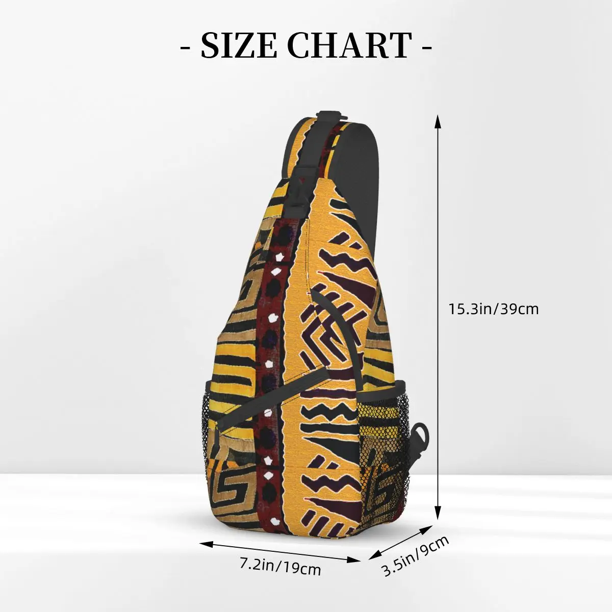 Lama Africana Contemporânea Sling Pequeno Sacos Peito Crossbody Ombro Sling Mochila Caminhadas Viagem Daypacks Impresso Pacote