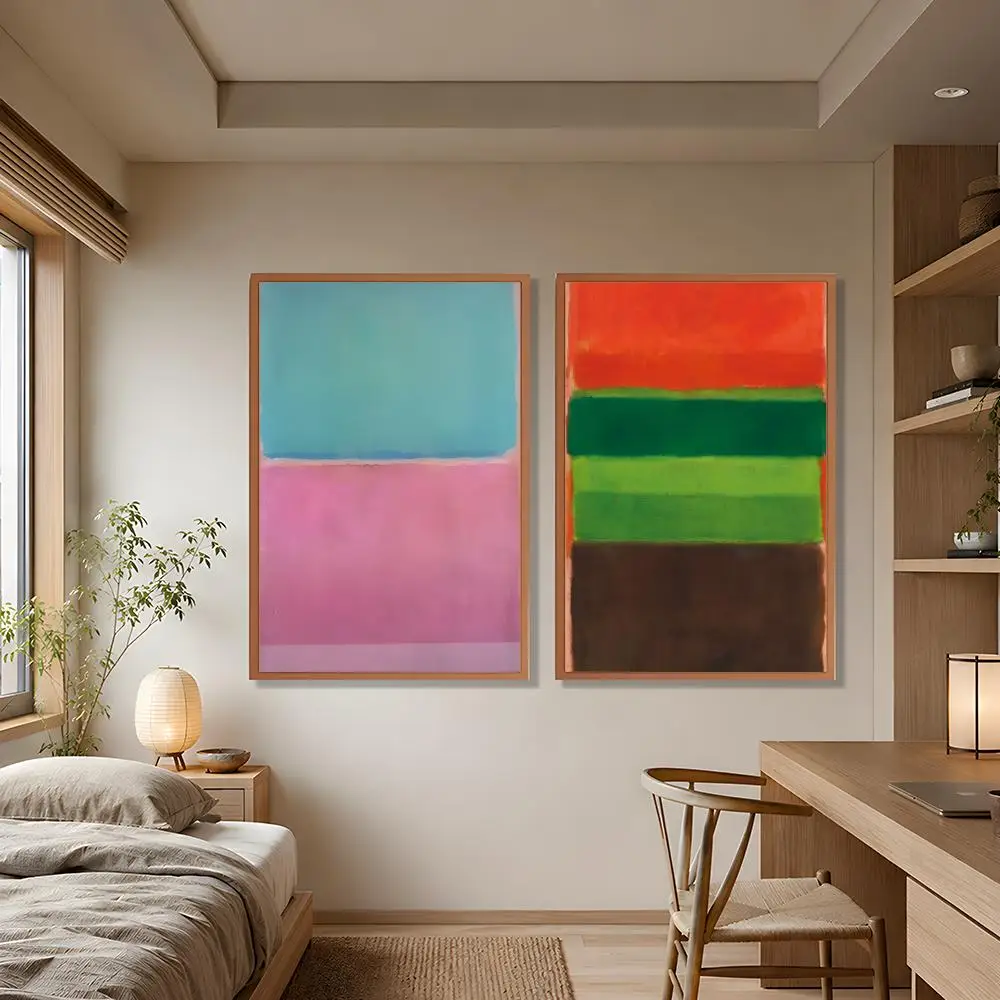 Art Abstract Mark Rothko Poster Wall Art Poster HD Waterproof PP Print Bedroom Living Room Office Decor Gift