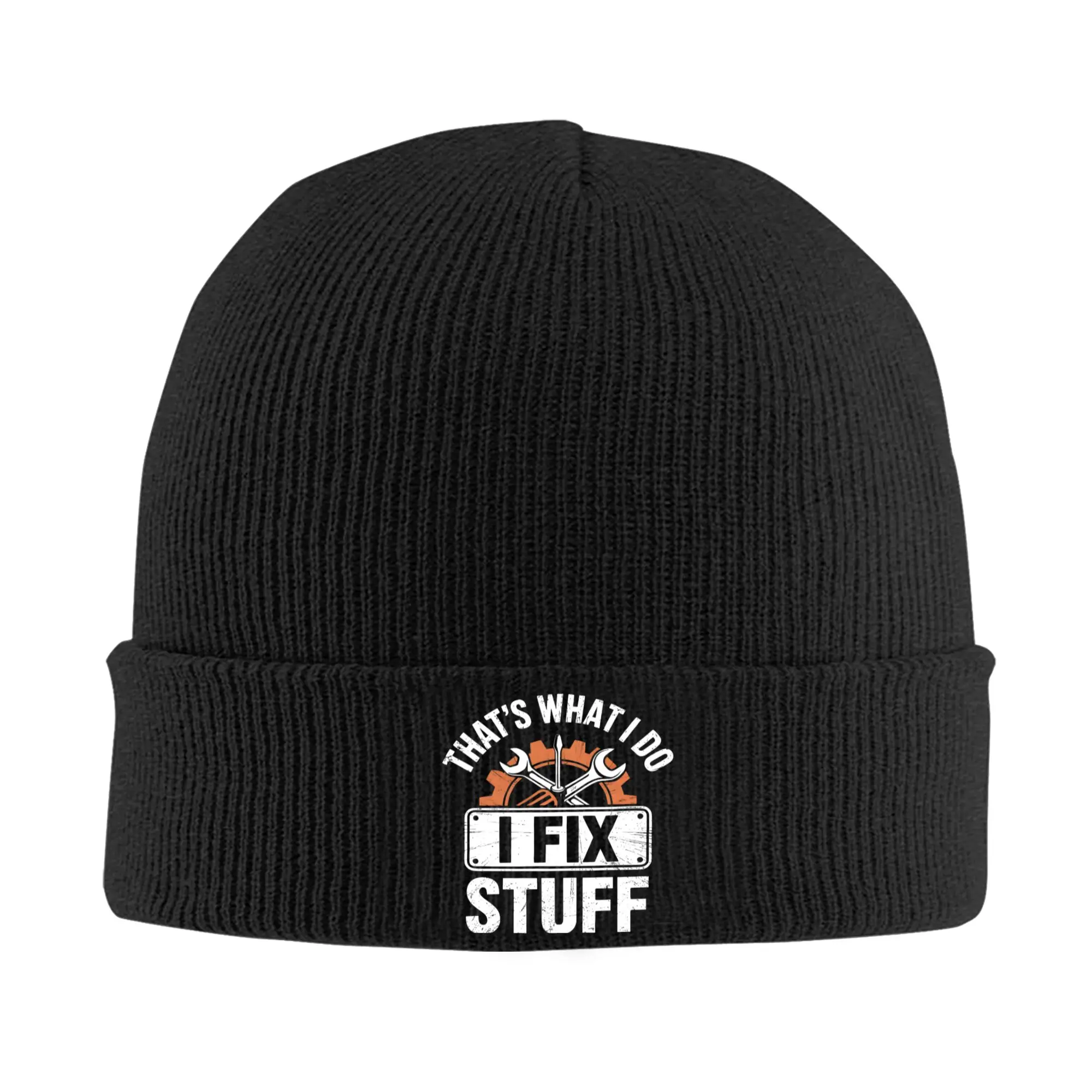 I Fix Shit That What I Do Knitted Hat  Beanie Hats Kpop Warm Female Male Bonnet Hats Autumn Design Cute Caps Birthday Present