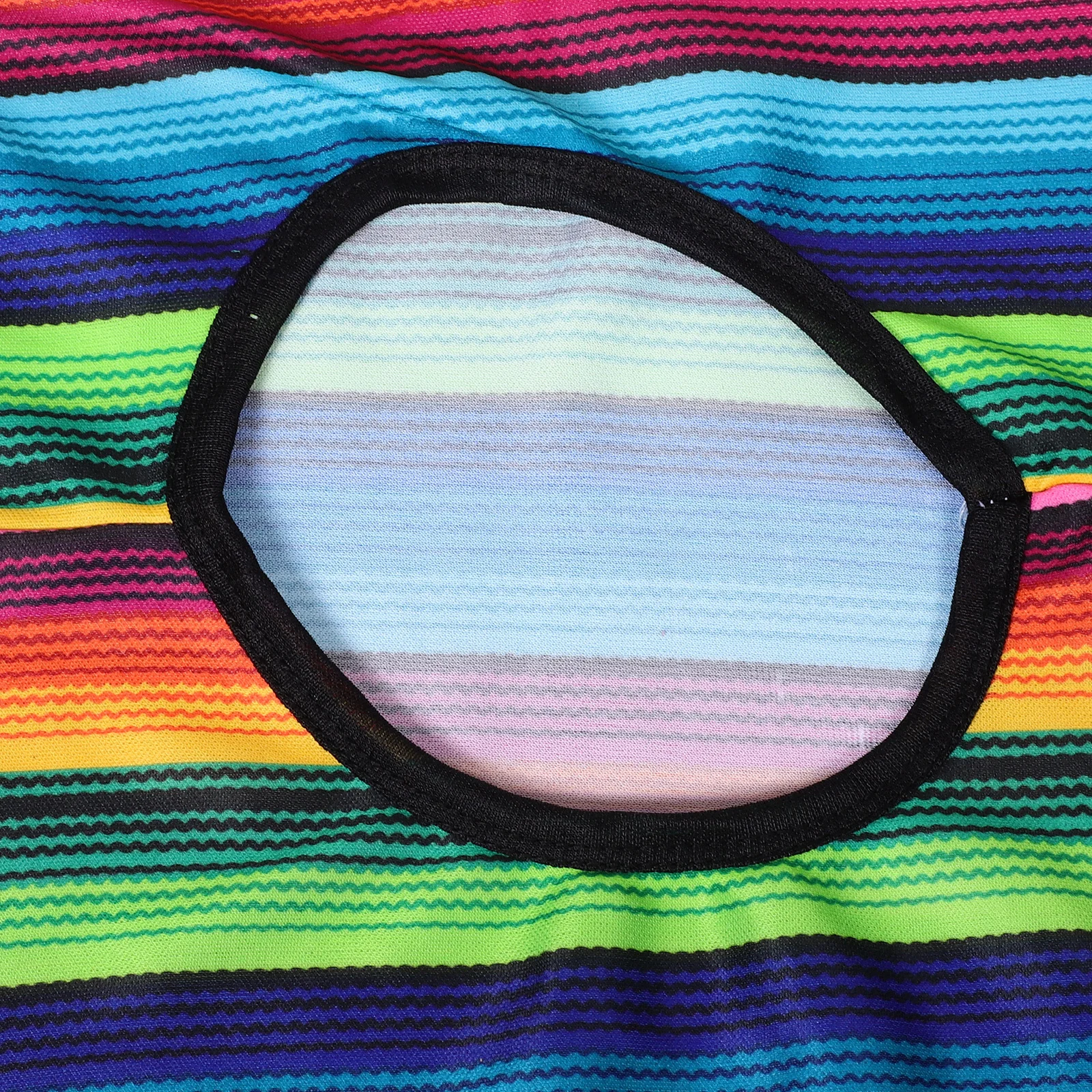 Disfraz de chal mexicano para niños, capa colorida ligera para Halloween, Cosplay, fiesta, capa para niños y niñas