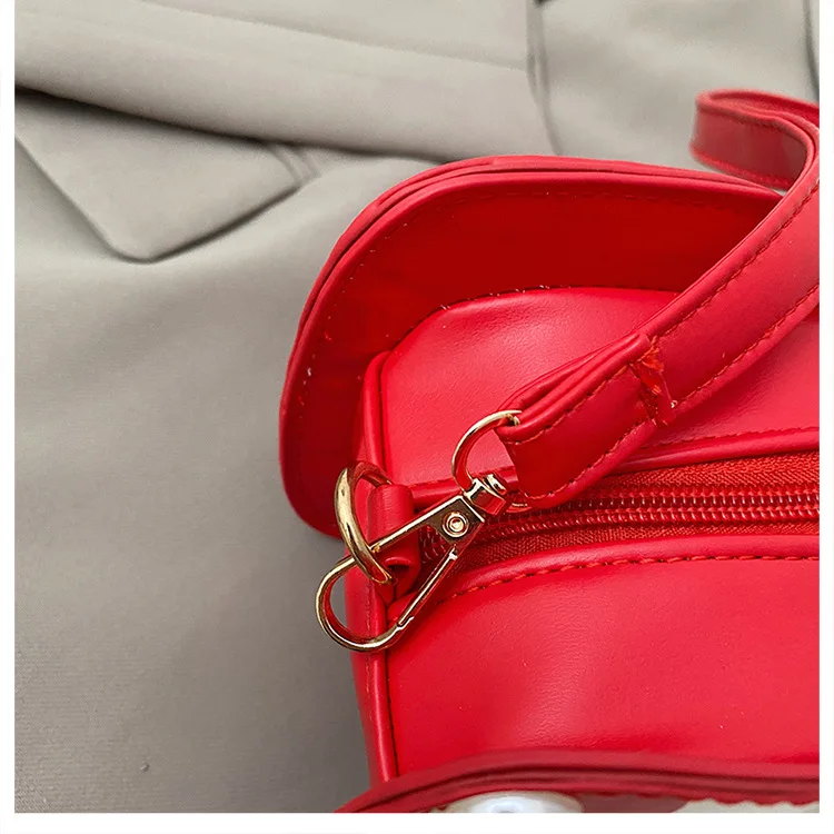 

Lipstick Elegant Leather Backpack, Cute Shape, Perfect for Travel or Everyday Use, Functional & Stylish