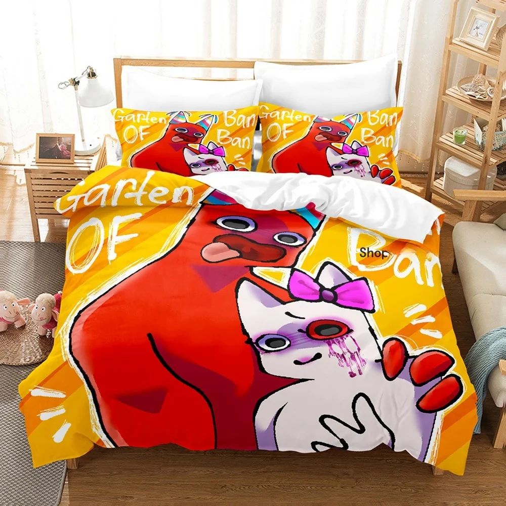 Garten Of Banban Bedding Set Cartoon Bed Linen Gift For Boys Kids Girls Home Decor Single Twin Full Size Cute Duvet Cover Sets