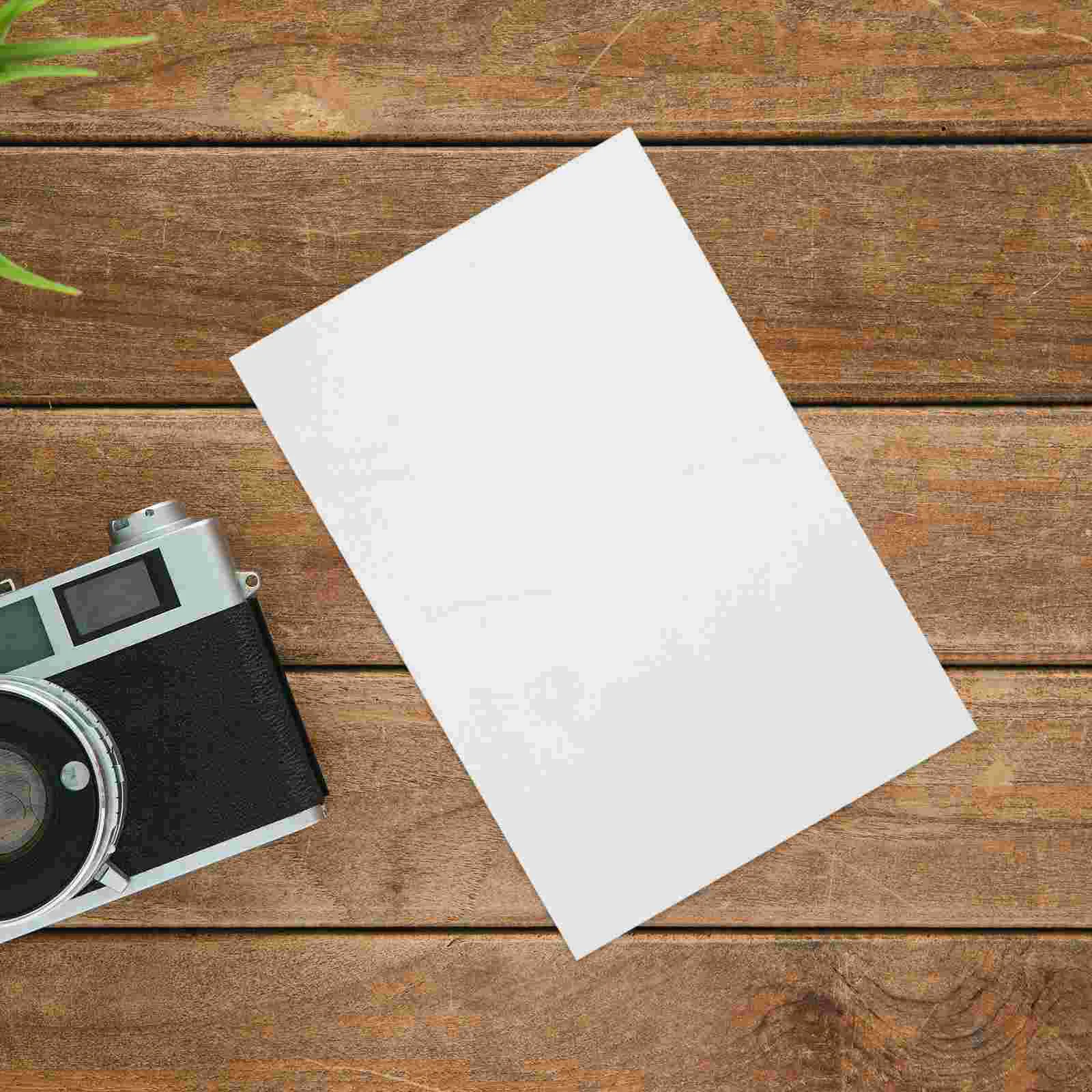 100 folhas de papel fotográfico para impressão de escritório, impressora branca brilhante