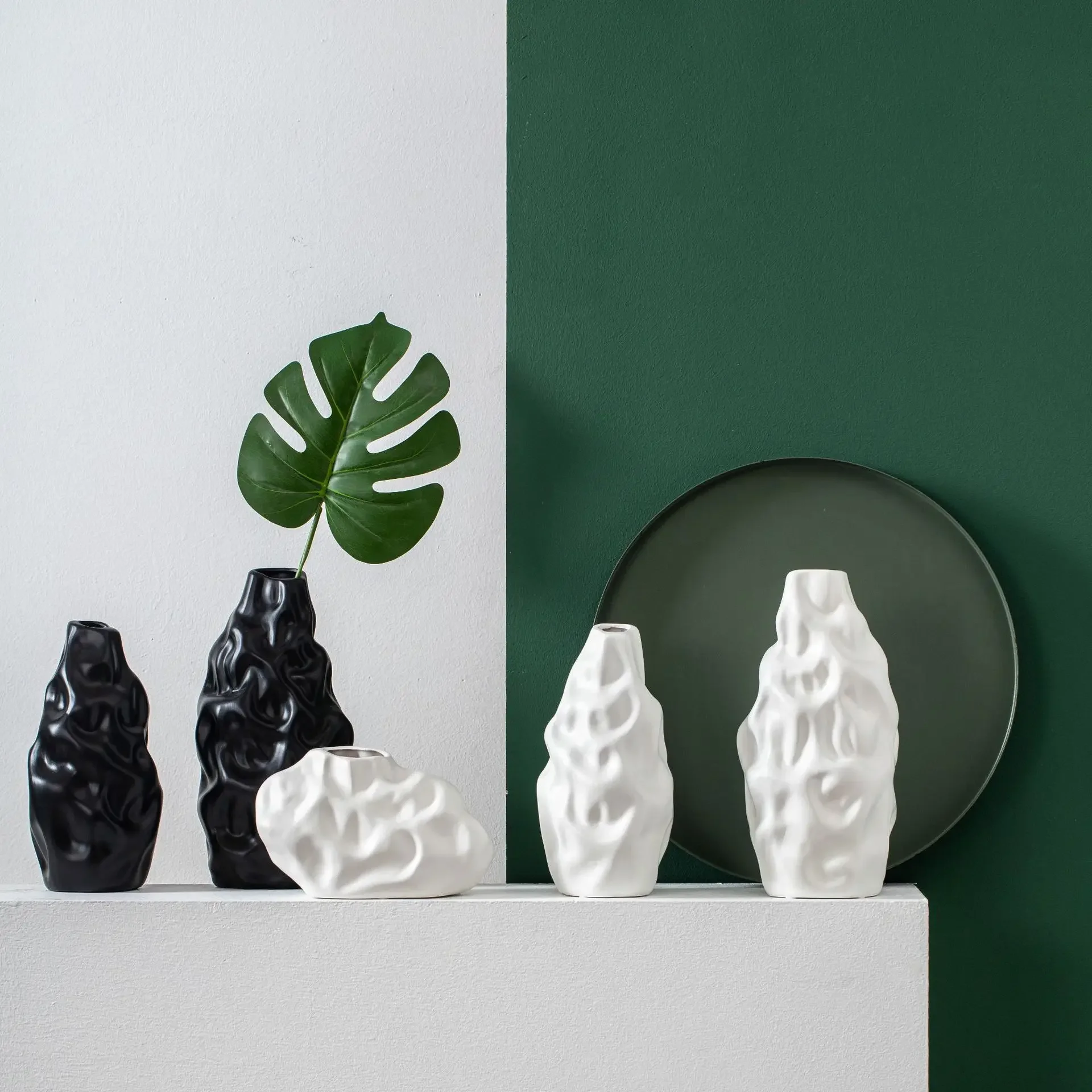 Tree Ceramic Vase Crafts Ornaments Vase Home Decorations Dried Flower Accessories Decoration Living Room Vase Ornaments