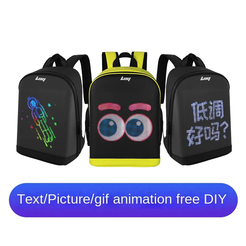 

LED Advertising Backpack BLUETH Version Portable LED Backpack Magic Smart Walking Billboard APP Control Outdoor Led Display Bag