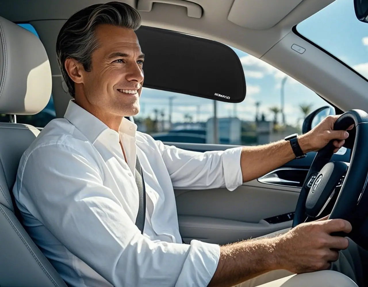 

2Pcs Car Window Shades for Side Window,Removable Side Automotive Window Sunshades,Static Cling Window Sunshine Blocker Visor Sun