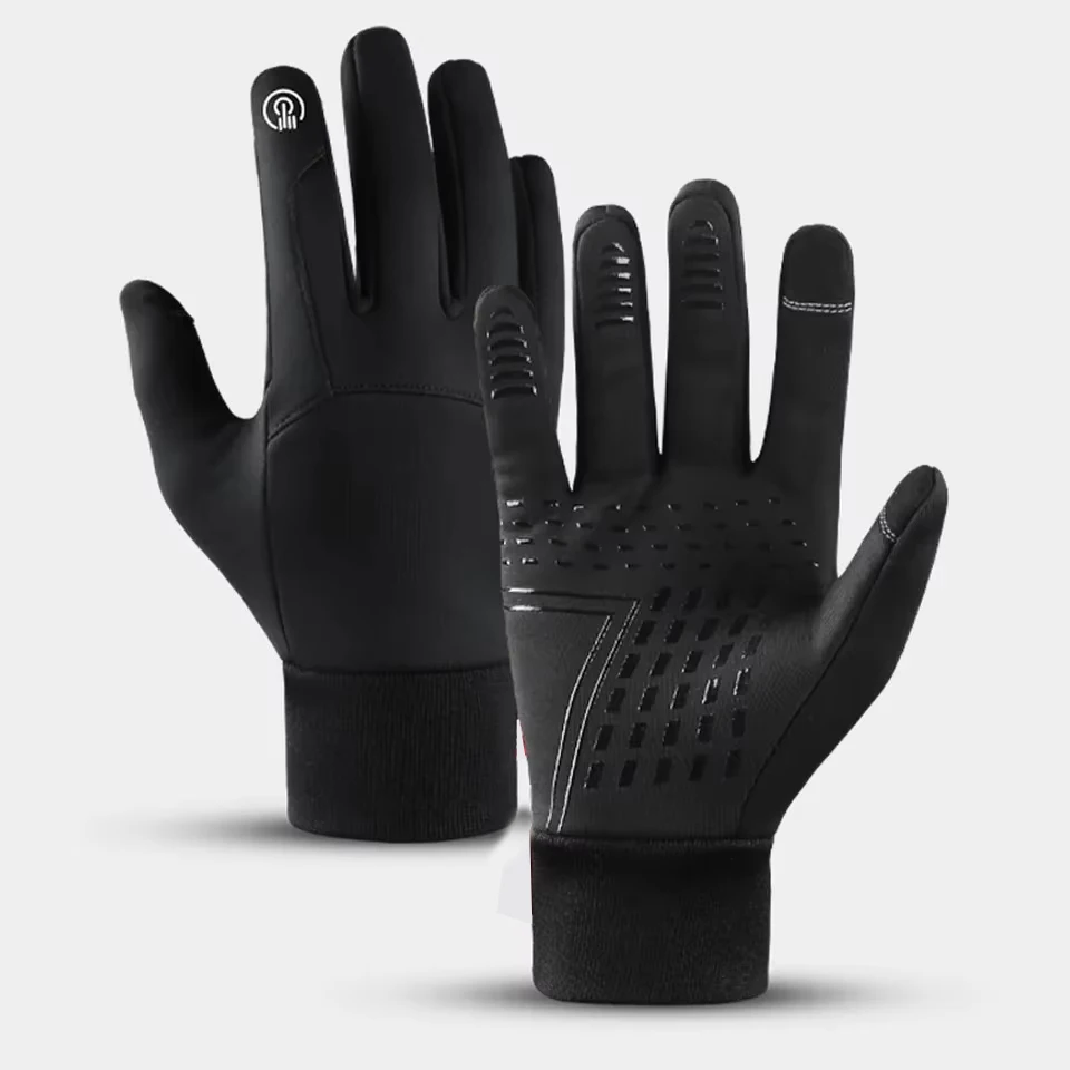 AliExpress RNO Rich Name Ocean Autumn Winter Outdoor Cycling Gloves Gym Fitness Sports Running Warm Touch Screen Nonslip Gloves Motorcycle Gloves Men Black