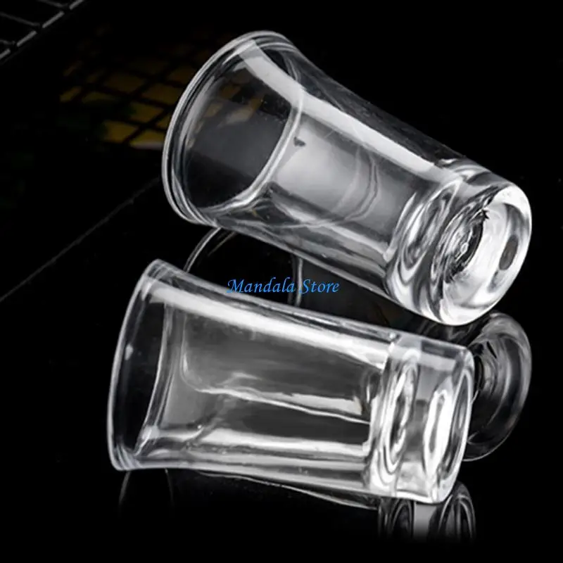 

U2JC 6pcs Shot Glasses Shatterproof Plastic Spirits Shot Cup Wedding Wine Glasses