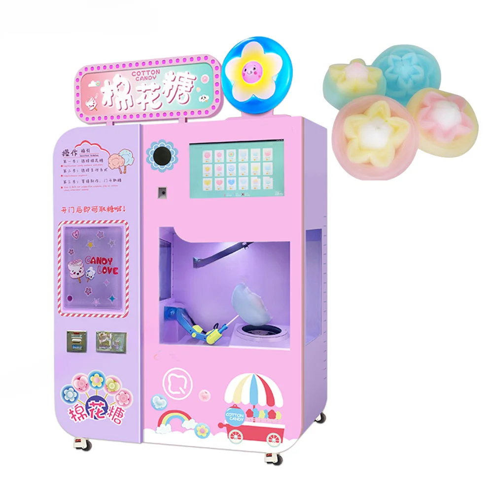 Cotton Candy Vending Machine Kc Certified  High Capacity Cotton Candy Machine Industrial Cotton Candy Floss Machine