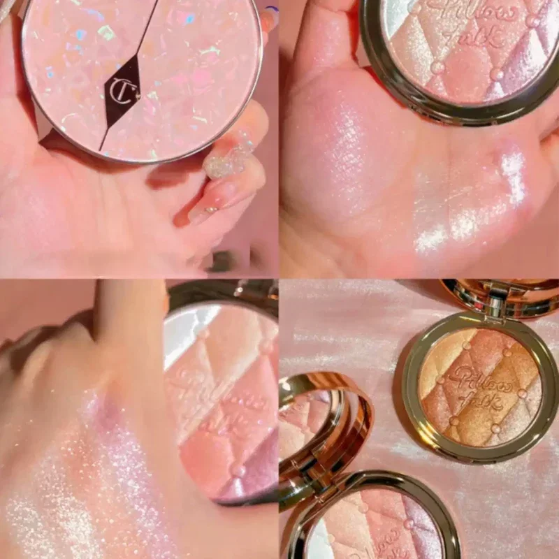 Charlotte Shell Highlight Contour Gem Palette A Plate of Multi-purpose High Light Eye Shadow Details Nature Face Tilbury Makeup