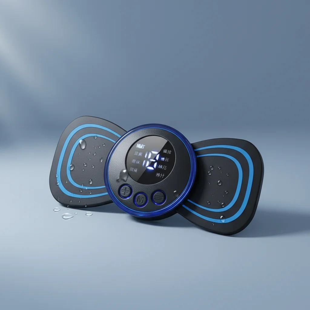 Massageador de Pescoço Portátil com LCD, Lavável, Dispositivo para Alívio da Fadiga nas Costas e Lombar