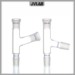 Distillation Head 75 Degrees Glassware Laboratory Adapter Connect The Flask and Distillation Tube Caliber 19 24 29mm