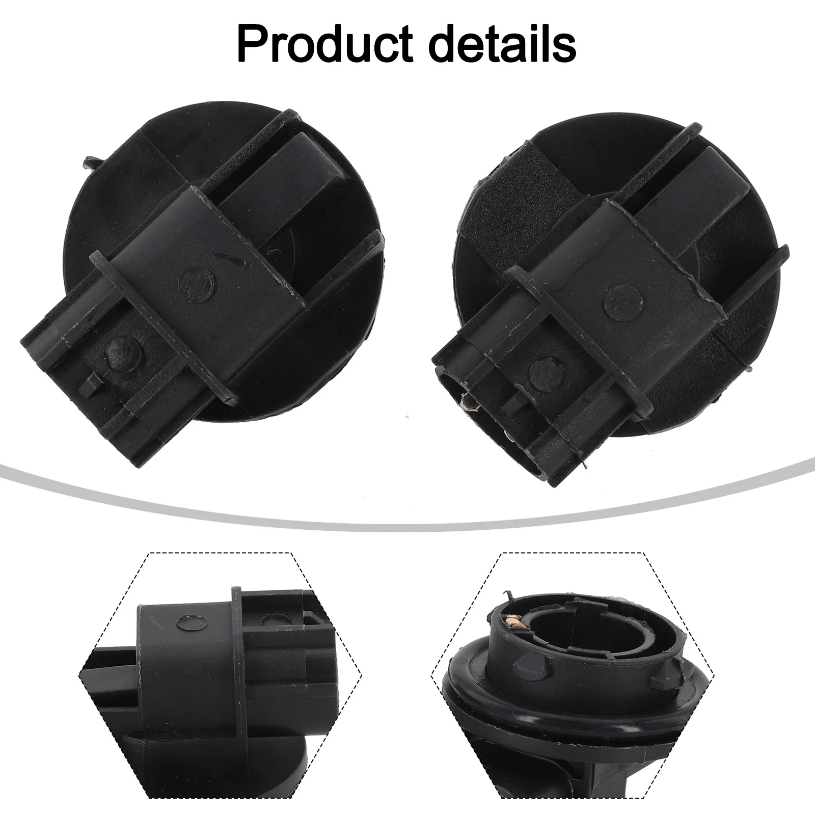 Set of 2 Daytime Running Lamp Socket 92164 M7050 for Kia For Forte 2019 2022 Elantra 2008 2016 Direct Replacement