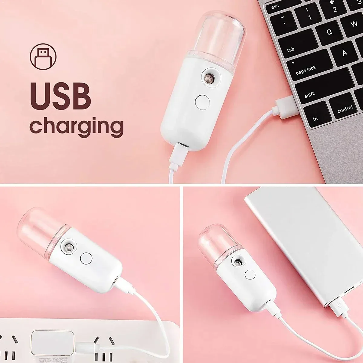 USB-распылитель для лица, увлажнитель, перезаряжаемый распылитель, отпариватель для лица, увлажняющие косметические инструменты, инструменты для ухода за кожей лица