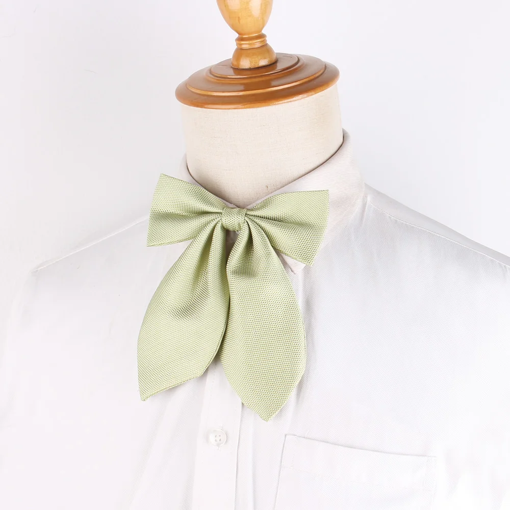 Trendy Solid Color Bow Tie Shirt School Uniform Decorative Accessories Graduation Gifts For Girls Women