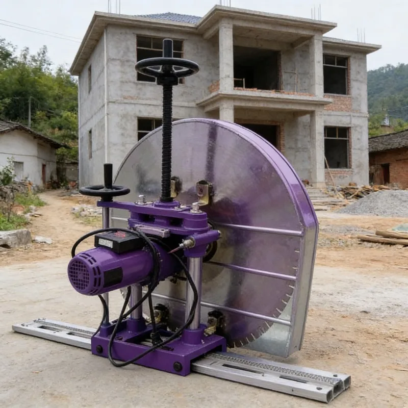 Professional Hydraulic Concrete Wall Saw Machine For Reinforced Cutting Precise Track Mounted Saw Tool For Demolition Work